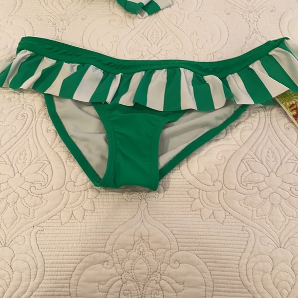 Hobie Striped Tankini NWT Size XL Green - Picture 7 of 8